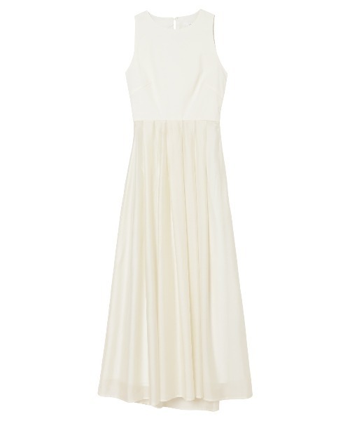 LIBJOIE（リブジョア）の「オーガンジーフレアタックワンピース（ワンピース・レディース・アイボリー/ブラック/ベージュ・S/M）」の7枚目の写真