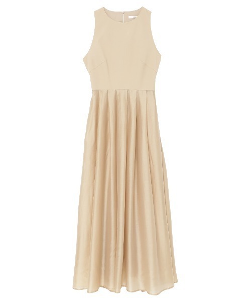 LIBJOIE（リブジョア）の「オーガンジーフレアタックワンピース（ワンピース・レディース・アイボリー/ブラック/ベージュ・S/M）」の8枚目の写真