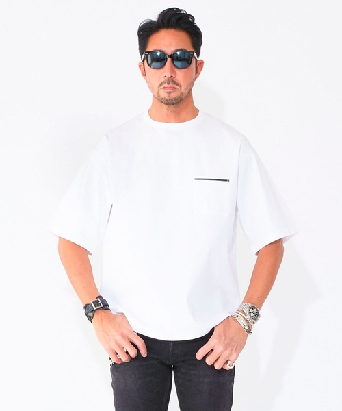 DRESSTERIOR（ドレステリア）の「◆【干場義雅×DRESSTERIOR】【接触冷感/抗菌防臭/消臭】ショートスリーブオーバーサイズTシャツ（Tシャツ/カットソー・メンズ・ブラック/ホワイト・92/91/90/94）」の2枚目の写真