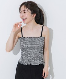 coca（coca）（コカ）の「＼新色追加／カップ付きシャーリングキャミ[外で着られるブラトップスOUT BRA]（キャミソール）」