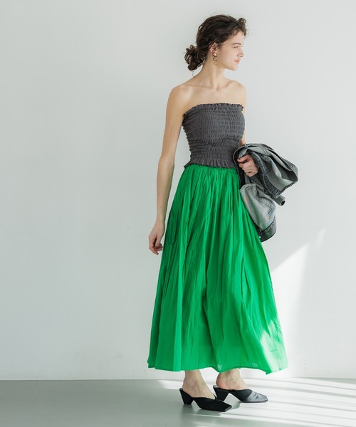 coca（coca）（コカ）の「カップ付きシャーリングキャミ[外で着られるブラトップスOUT BRA]（キャミソール・レディース・アイボリー/ライトベージュ/ブラック/レッド/A/チャコール/ライトピンク/ブラウン/B・S/M/L）」の14枚目の写真