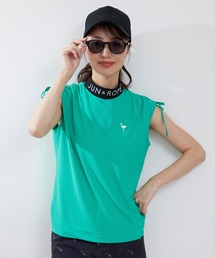 JUN&ROPE' | 【UV】【吸水速乾】エコワッフル ギャザー袖プルオーバー(Tシャツ/カットソー)