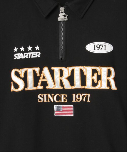 STARTER BLACK LABEL（スターターブラックレーベル）の「STARTER BLACK LABEL スターターブラックレーベル ハーフジップTシャツ（Tシャツ/カットソー・メンズ・ブラック/オフホワイト/ブルー・M/L/LL）」の6枚目の写真