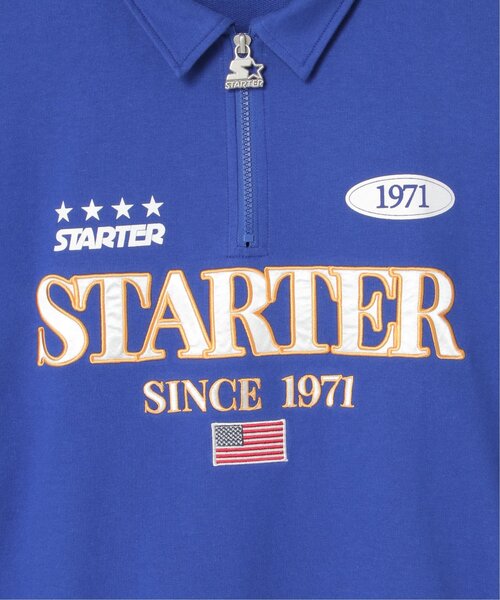 STARTER BLACK LABEL（スターターブラックレーベル）の「STARTER BLACK LABEL スターターブラックレーベル ハーフジップTシャツ（Tシャツ/カットソー・メンズ・ブラック/オフホワイト/ブルー・M/L/LL）」の7枚目の写真