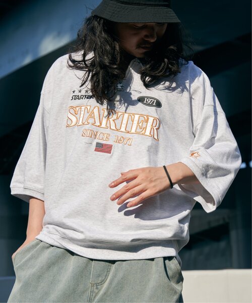 STARTER BLACK LABEL（スターターブラックレーベル）の「STARTER BLACK LABEL スターターブラックレーベル ハーフジップTシャツ（Tシャツ/カットソー・メンズ・ブラック/オフホワイト/ブルー・M/L/LL）」の13枚目の写真