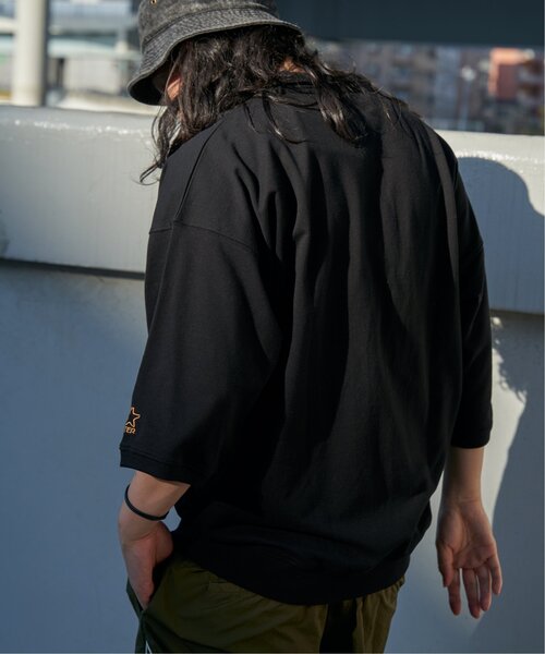 STARTER BLACK LABEL（スターターブラックレーベル）の「STARTER BLACK LABEL スターターブラックレーベル ハーフジップTシャツ（Tシャツ/カットソー・メンズ・ブラック/オフホワイト/ブルー・M/L/LL）」の16枚目の写真