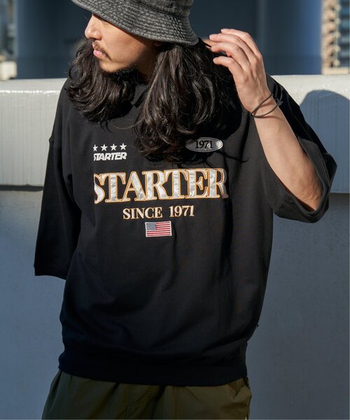 STARTER BLACK LABEL（スターターブラックレーベル）の「STARTER BLACK LABEL スターターブラックレーベル ハーフジップTシャツ（Tシャツ/カットソー・メンズ・ブラック/オフホワイト/ブルー・M/L/LL）」の18枚目の写真