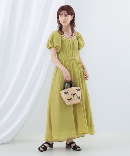 ⭐️Ray Beams⭐️新品未使用！バッククロス スクエアネックワンピース Ray BEAMS（レイビームス）の「Ray BEAMS / バック クロス