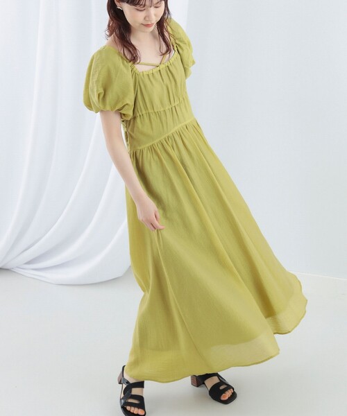 ⭐️Ray Beams⭐️新品未使用！バッククロス スクエアネックワンピース Ray BEAMS（レイビームス）の「Ray BEAMS / バック クロス