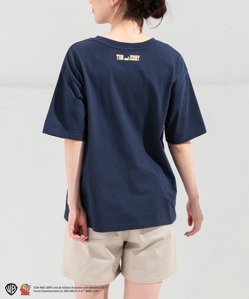 Honeys(ハニーズ)の「トムとジェリー/Tシャツ(Tシャツ/カットソー・レディース・ホワイト/レッド/グリーン/スミクロ/ネイビー・S/M/L/LL)」の7枚目の写真