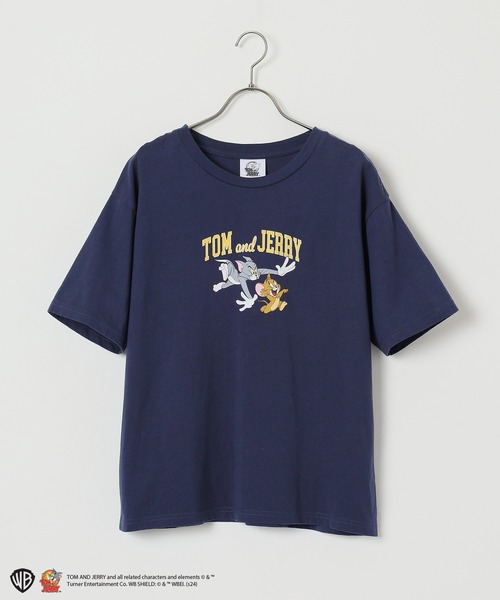 Honeys(ハニーズ)の「トムとジェリー/Tシャツ(Tシャツ/カットソー・レディース・ホワイト/レッド/グリーン/スミクロ/ネイビー・S/M/L/LL)」の8枚目の写真