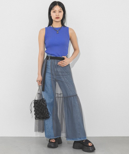 PAGEBOY(ページボーイ)の「アメスリカットタンク(タンクトップ・レディース・ブラック/オフホワイト/グレー/ロイヤルブルー・FREE)」の11枚目の写真