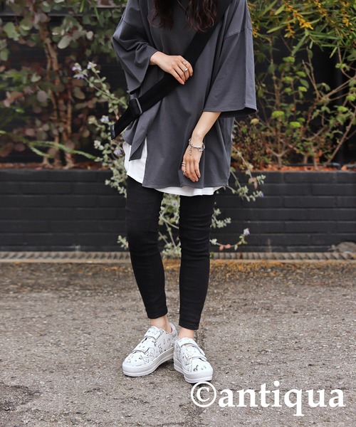 antiqua(アンティカ)の「手描きイラストスニーカー(スニーカー・キッズ・ホワイト・S/M/L/LL)」の21枚目の写真