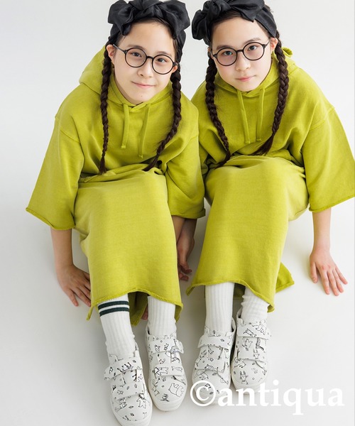 antiqua(アンティカ)の「手描きイラストスニーカー(スニーカー・キッズ・ホワイト・S/M/L/LL)」の2枚目の写真