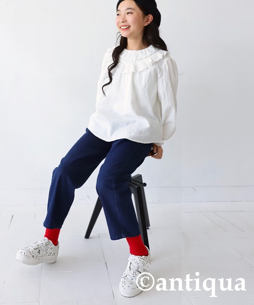 antiqua(アンティカ)の「手描きイラストスニーカー(スニーカー・キッズ・ホワイト・S/M/L/LL)」の11枚目の写真