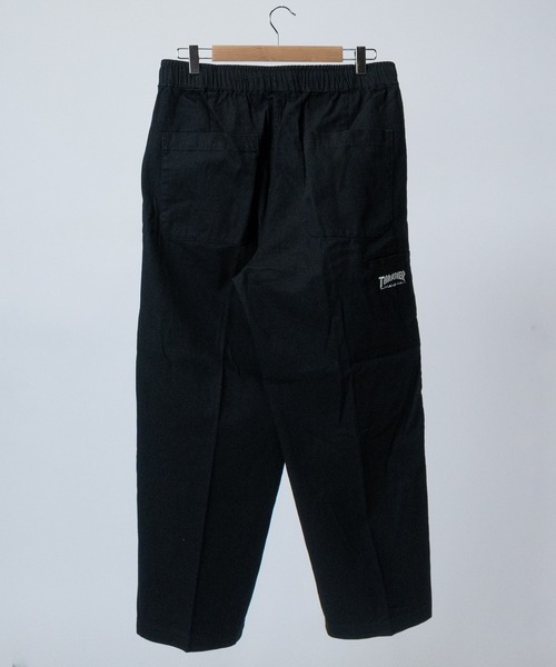 THRASHER（スラッシャー）の「【3】〔THRASHER/スラッシャー〕カツラギデニム ダブルニーワイドパンツ（デニムパンツ・メンズ・ブラック/オフホワイト/モカ/グレー/ブルー/スミクロ/ワンウォッシュ・LARGE/MEDIUM/X-LARGE）」の9枚目の写真