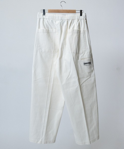 THRASHER（スラッシャー）の「【3】〔THRASHER/スラッシャー〕カツラギデニム ダブルニーワイドパンツ（デニムパンツ・メンズ・ブラック/オフホワイト/モカ/グレー/ブルー/スミクロ/ワンウォッシュ・LARGE/MEDIUM/X-LARGE）」の8枚目の写真