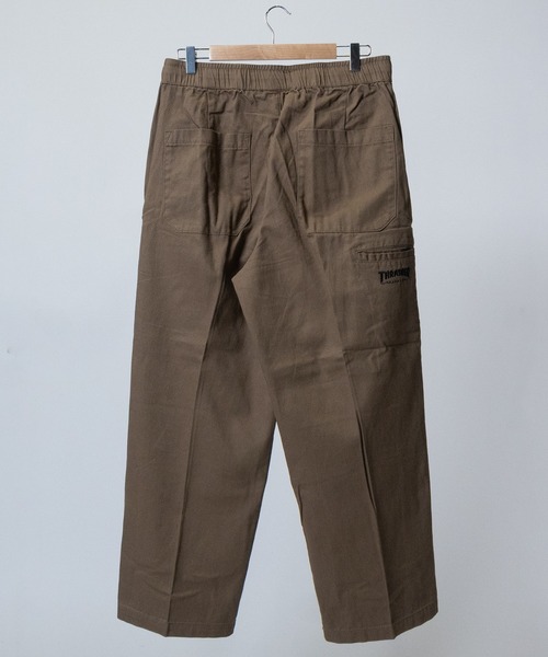 THRASHER（スラッシャー）の「【3】〔THRASHER/スラッシャー〕カツラギデニム ダブルニーワイドパンツ（デニムパンツ・メンズ・ブラック/オフホワイト/モカ/グレー/ブルー/スミクロ/ワンウォッシュ・LARGE/MEDIUM/X-LARGE）」の11枚目の写真