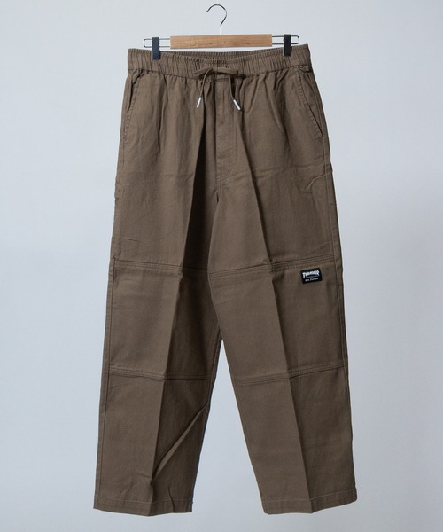 THRASHER（スラッシャー）の「【3】〔THRASHER/スラッシャー〕カツラギデニム ダブルニーワイドパンツ（デニムパンツ・メンズ・ブラック/オフホワイト/モカ/グレー/ブルー/スミクロ/ワンウォッシュ・LARGE/MEDIUM/X-LARGE）」の15枚目の写真