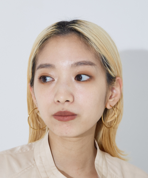 NOMINE（ノミネ）の「ステンレス フープピアス（ピアス（両耳用）・レディース・シルバー/ゴールド・フリー）」の2枚目の写真