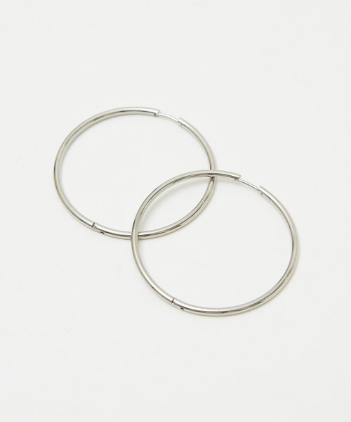 NOMINE（ノミネ）の「ステンレス フープピアス（ピアス（両耳用）・レディース・シルバー/ゴールド・フリー）」の5枚目の写真