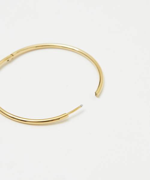 NOMINE（ノミネ）の「ステンレス フープピアス（ピアス（両耳用）・レディース・シルバー/ゴールド・フリー）」の3枚目の写真