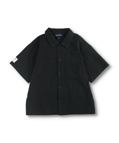 NAUTICA(ノーティカ)の「【NAUTICA/ノーティカ】ツイル半袖シャツ(シャツ/ブラウス・キッズ・ブラック/カーキ・S/M/L/XL/XS)」の10枚目の写真