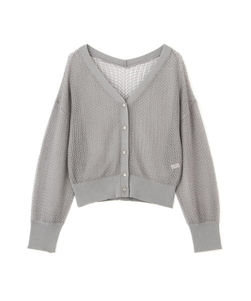 PROPORTION BODY DRESSING(プロポーションボディドレッシング)の「透かし編みショートカーデ / 1214274500(カーディガン/ボレロ・レディース・ホワイト/ダークグレー/レッド・FREE)」の5枚目の写真