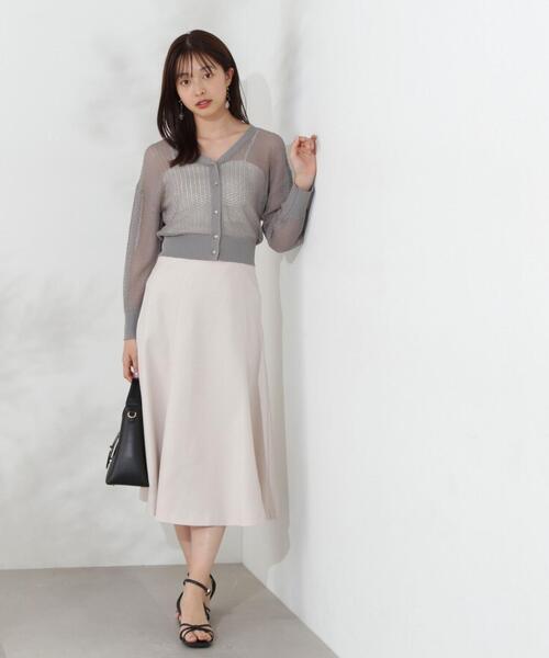 PROPORTION BODY DRESSING(プロポーションボディドレッシング)の「透かし編みショートカーデ / 1214274500(カーディガン/ボレロ・レディース・ホワイト/ダークグレー/レッド・FREE)」の12枚目の写真
