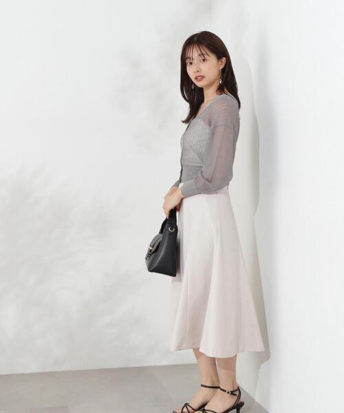 PROPORTION BODY DRESSING(プロポーションボディドレッシング)の「透かし編みショートカーデ / 1214274500(カーディガン/ボレロ・レディース・ホワイト/ダークグレー/レッド・FREE)」の13枚目の写真
