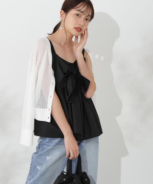 PROPORTION BODY DRESSING(プロポーションボディドレッシング)の「透かし編みショートカーデ / 1214274500(カーディガン/ボレロ・レディース・ホワイト/ダークグレー/レッド・FREE)」の21枚目の写真