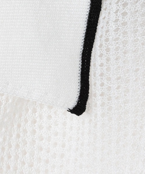 PAGEBOY（ページボーイ）の「メッシュラインポロ（ニット/セーター・レディース・グレー/ブラック/オフホワイト・FREE）」の21枚目の写真