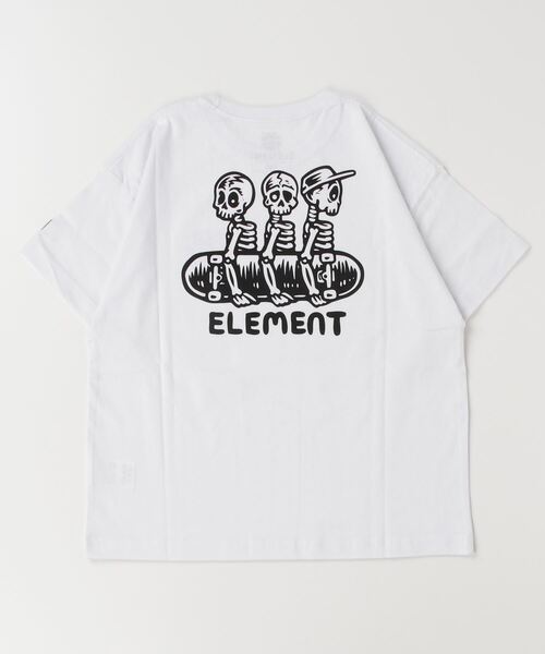 ELEMENT（エレメント）の「ELEMENT/エレメント キッズ Tシャツ 半袖 バックプリント TIMBER! 3 SS YOUTH BE02E-262（Tシャツ/カットソー・キッズ・ブラック/ブルー系その他/ホワイト・130cm/140cm/150cm/160cm）」の2枚目の写真