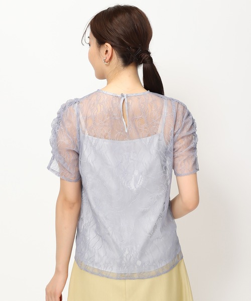 MISCH MASCH(ミッシュマッシュ)の「インナー付きレースブラウス/MM428104(シャツ/ブラウス・レディース・ブルー/ホワイト/ブラック・フリ-)」の18枚目の写真