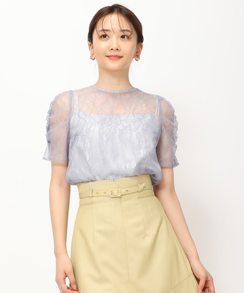 MISCH MASCH(ミッシュマッシュ)の「インナー付きレースブラウス/MM428104(シャツ/ブラウス・レディース・ブルー/ホワイト/ブラック・フリ-)」の21枚目の写真