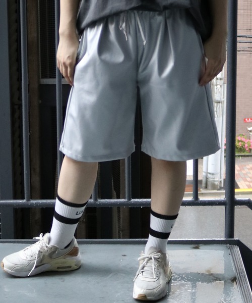 【セール】Synthetic leather loose shorts/合成皮革 ルーズ ショーツ（その他パンツ）｜Starting Over（スターティングオーバー）