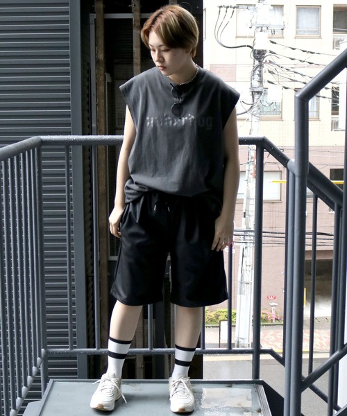 Starting Over(スターティングオーバー)の「Synthetic leather loose shorts/合成皮革 ルーズ ショーツ(その他パンツ・メンズ・ブラック/シルバー・XL/L/M)」の20枚目の写真