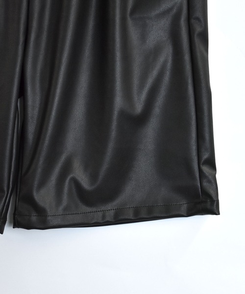 Starting Over(スターティングオーバー)の「Synthetic leather loose shorts/合成皮革 ルーズ ショーツ(その他パンツ・メンズ・ブラック/シルバー・XL/L/M)」の8枚目の写真