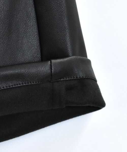 Starting Over(スターティングオーバー)の「Synthetic leather loose shorts/合成皮革 ルーズ ショーツ(その他パンツ・メンズ・ブラック/シルバー・XL/L/M)」の9枚目の写真