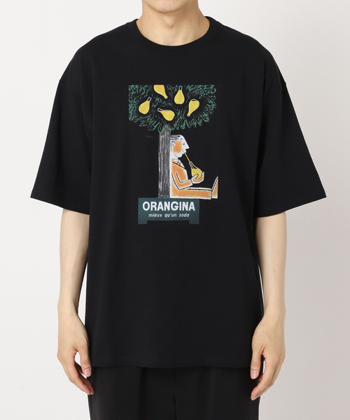 EDIFICE（エディフィス）の「SAVIGNAC (サビニャック) 別注 French Company プリント Tシャツ（Tシャツ/カットソー・メンズ・グリーン/ライトホワイト/ホワイト系その他/ホワイト/モスグリーン/ライトブルー/ホワイト×ホワイト/ブラック/パープル/ブルー系その他/ブルー/ブラック系その他・MEDIUM/X-LARGE/LARGE）」の13枚目の写真