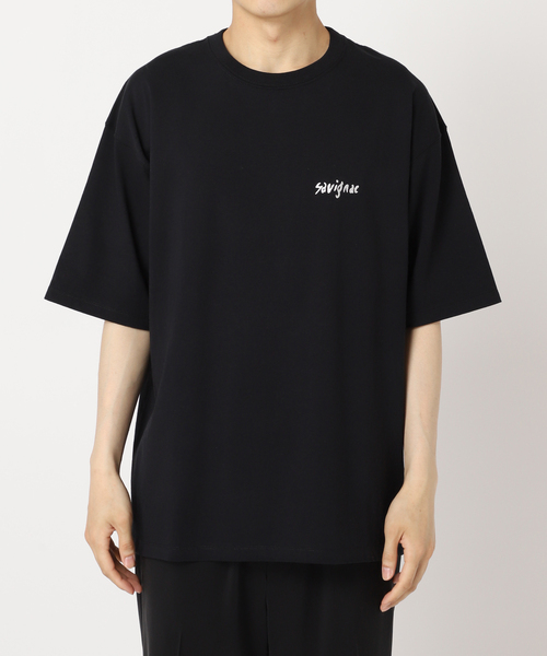 EDIFICE（エディフィス）の「SAVIGNAC (サビニャック) 別注 French Company プリント Tシャツ（Tシャツ/カットソー・メンズ・グリーン/ライトホワイト/ホワイト系その他/ホワイト/モスグリーン/ライトブルー/ホワイト×ホワイト/ブラック/パープル/ブルー系その他/ブルー/ブラック系その他・MEDIUM/X-LARGE/LARGE）」の17枚目の写真