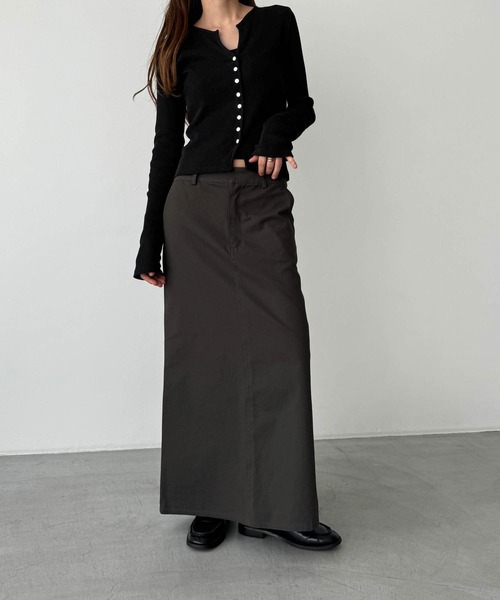 CANAL JEAN(キャナルジーン)の「El mar リブスキッパーカーディガン(カーディガン/ボレロ・レディース・ブラック/ライトカーキ/ホワイト/ネイビー・ONE SIZE)」の20枚目の写真