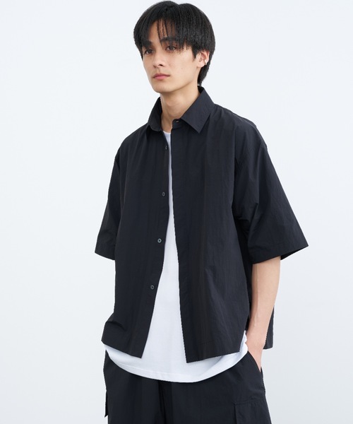 SINSS（シンス）の「Tech nylon short sleeve shirt / テックナイロン 