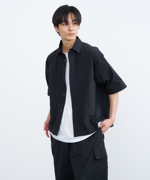 SINSS（シンス）の「Tech nylon short sleeve shirt / テックナイロン