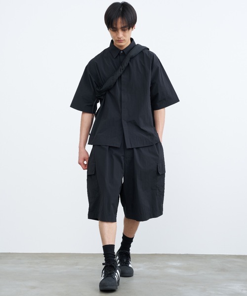 SINSS（シンス）の「Tech nylon short sleeve shirt / テックナイロン