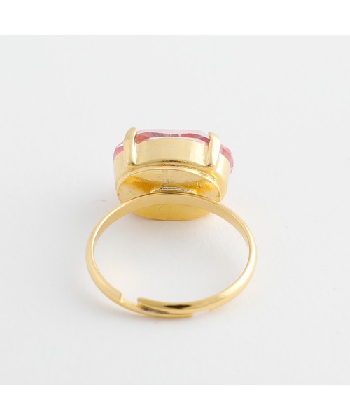 JewCas（ジュアキャス）の「JewCas Pallette ガラスストーン楕円リング[JC4700]pink（リング・レディース・パープル/ブルー・FREE）」の5枚目の写真