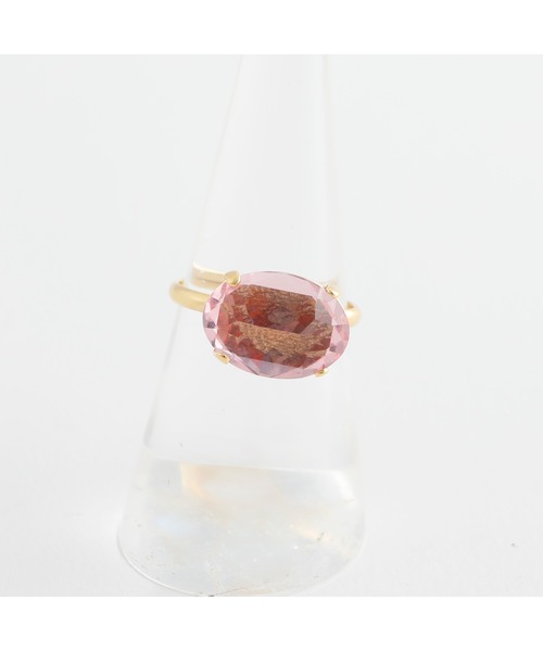 JewCas（ジュアキャス）の「JewCas Pallette ガラスストーン楕円リング[JC4700]pink（リング・レディース・パープル/ブルー・FREE）」の6枚目の写真