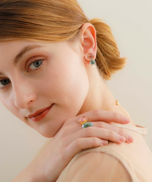 JewCas（ジュアキャス）の「JewCas Pallette ガラスストーン楕円リング[JC4700]pink（リング・レディース・パープル/ブルー・FREE）」の12枚目の写真