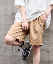 【U.S. POLO ASSN.】TCツイルサガラワッペンワンポイント刺繍イージーショートパンツ 043010