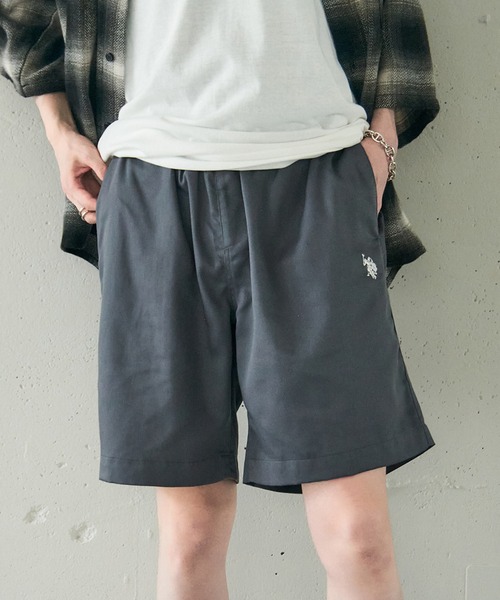 U.S. POLO ASSN.(ユーエスポロアッスン)の「【U.S. POLO ASSN.】TCツイルサガラワッペンワンポイント刺繍イージーショートパンツ 043010(その他パンツ・メンズ・ブラック/チャコールグレー/ベージュ/ホワイト・S/M/L/LL)」の3枚目の写真